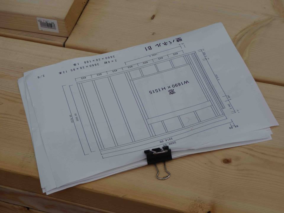 2✖4工法にて、それぞれのパーツ図面を作製 周辺地図